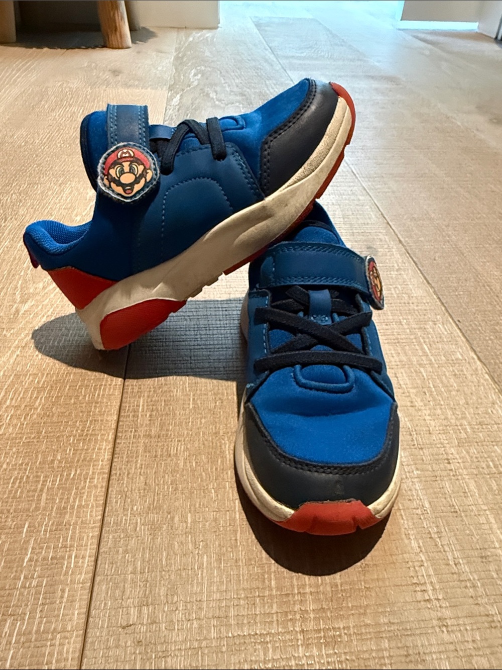 H&M Blue and Red Kids Sneakers with Character Patch